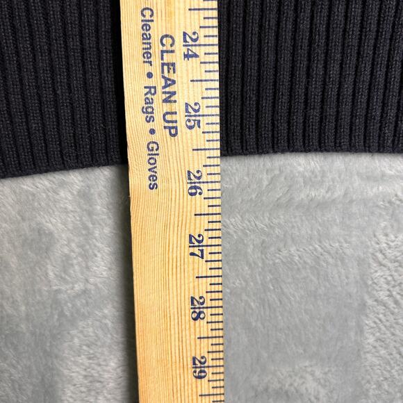 Dockers Crew Neck Sweater Mens XL Colorblock Navy Gray 100% Cotton Grandpacore - Picture 5 of 5